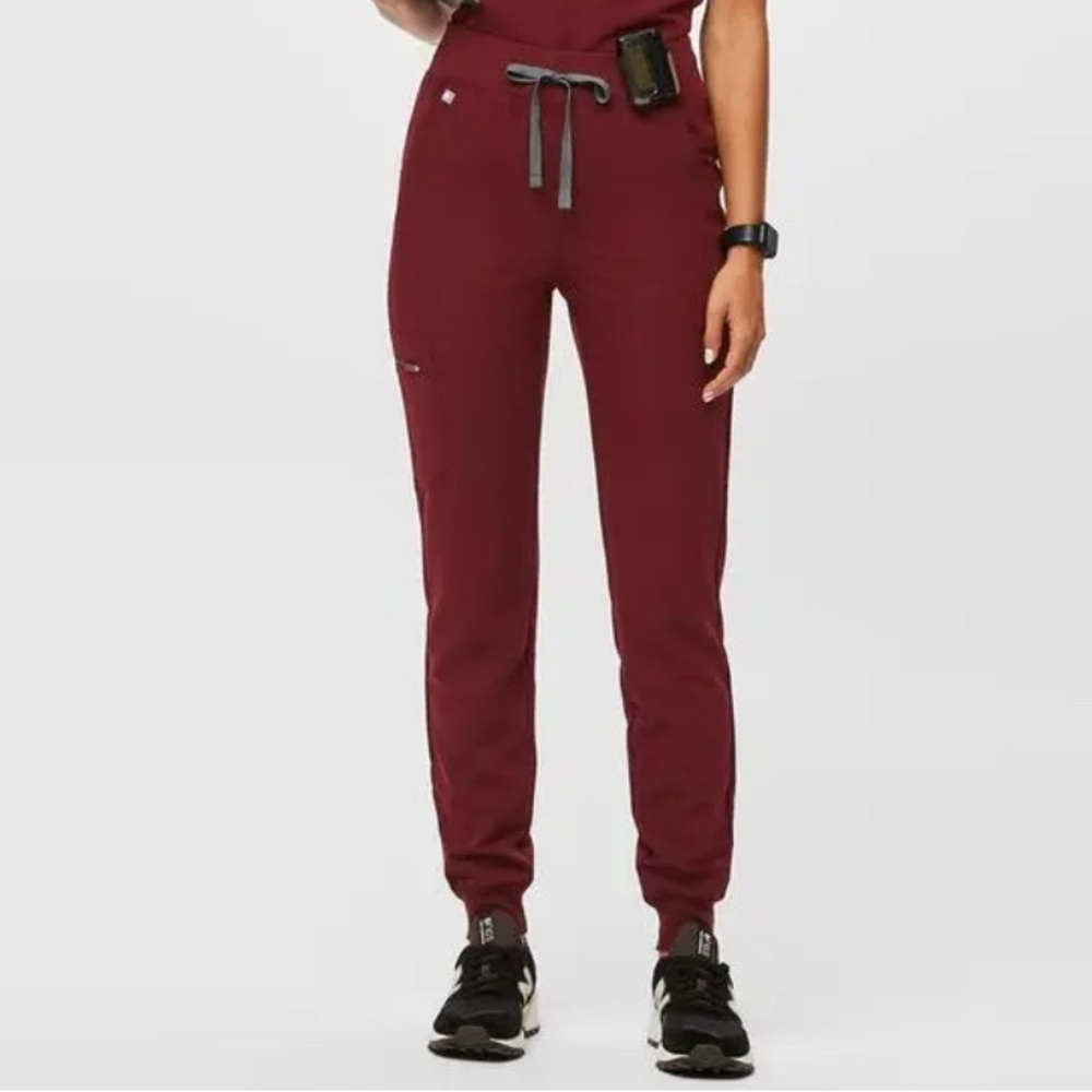 Women's Figs Burgundy Zamora Jogger Scrub Pants
